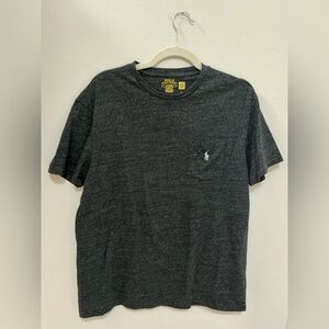 Polo by Ralph Lauren Men's Dark Gray Tee size medium